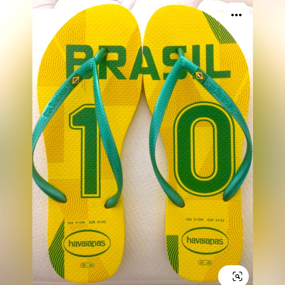 Havaianas Brasil 10 Flip Flops US 9/10W EUR 41/42